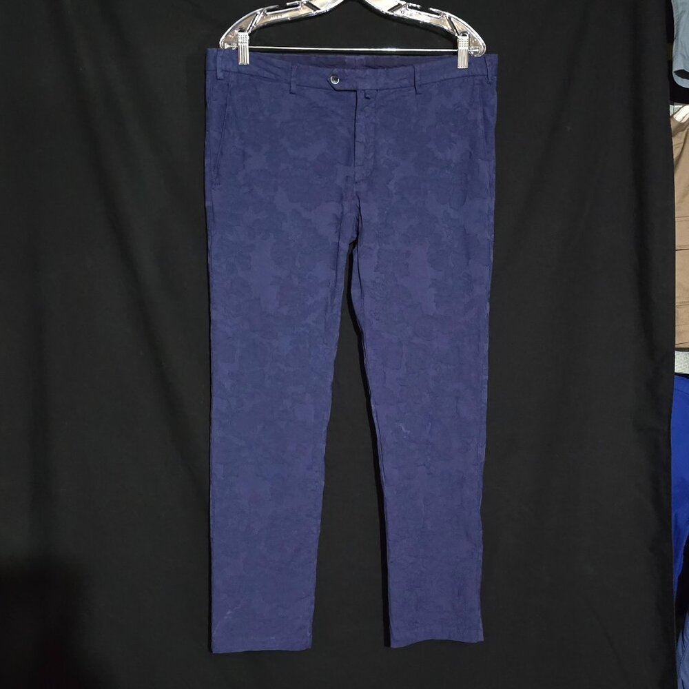Roda Luca Roda Made in Italy Men's Pants - Blue Floral - Sz (36) EUR 50*